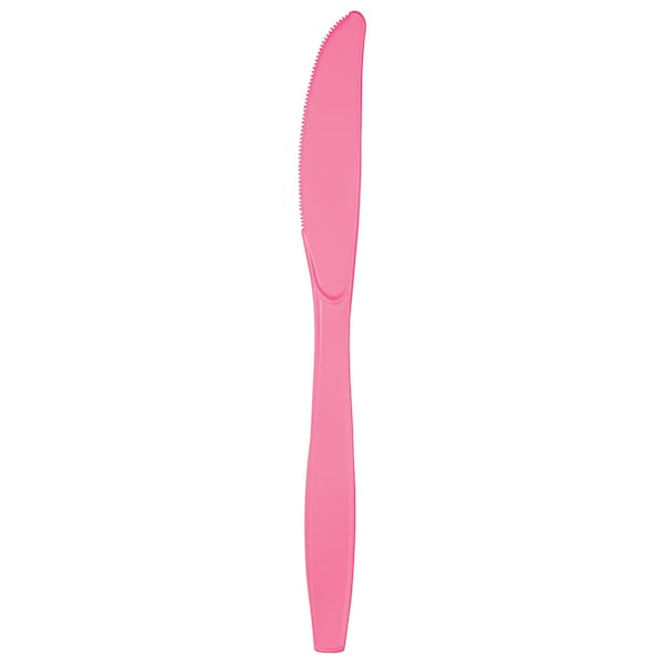 Touch Of Color Candy Pink Plastic Knives, 7.5", 288PK 011348 - main